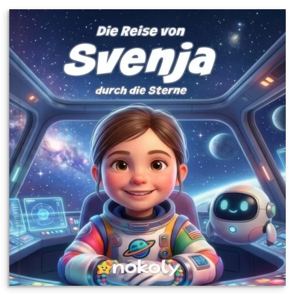 Personalisiertes Weltraum - Kinderbuch – Dein Kind auf Reise durch die Sterne | Individuelles Fotobuch - Nokoly Kids