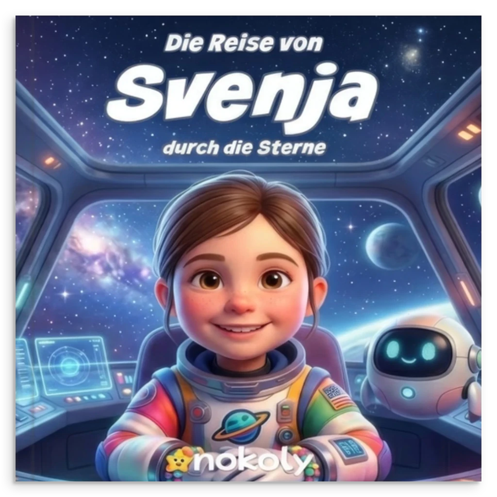 Personalisiertes Weltraum - Kinderbuch – Dein Kind auf Reise durch die Sterne | Individuelles Fotobuch - Nokoly Kids